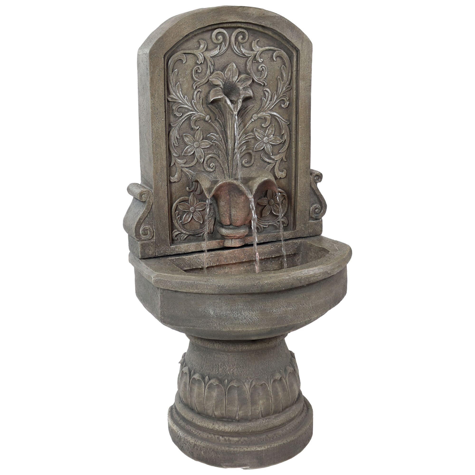 Sunnydaze Decor, Lovely Lily Outdoor Wall Fountain, Model# WNC-854